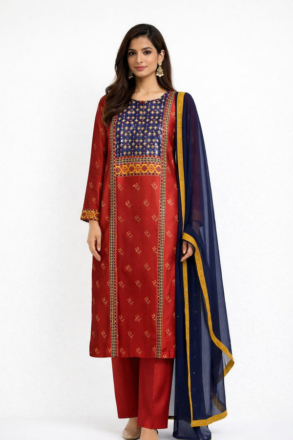 2 Piece Ancient Ajrakh (Pret)