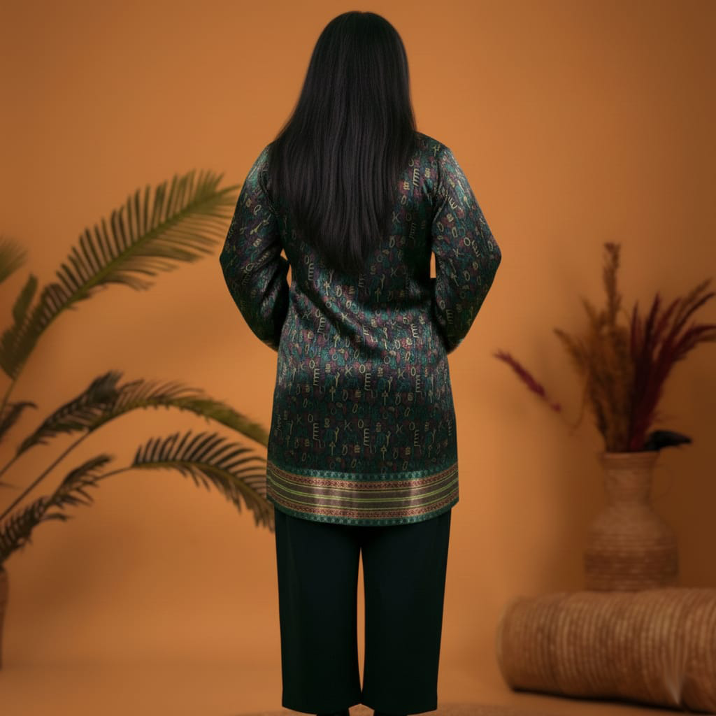 Multi Indus Script Shirt (Pret)