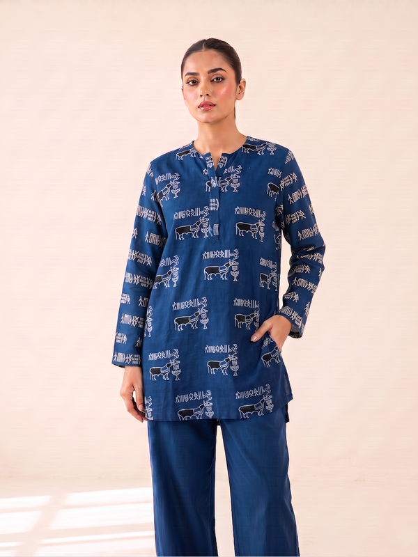 Natural Indigo Unicorn