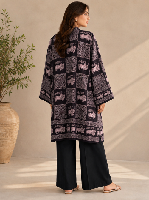 Ajrakh Bull Black