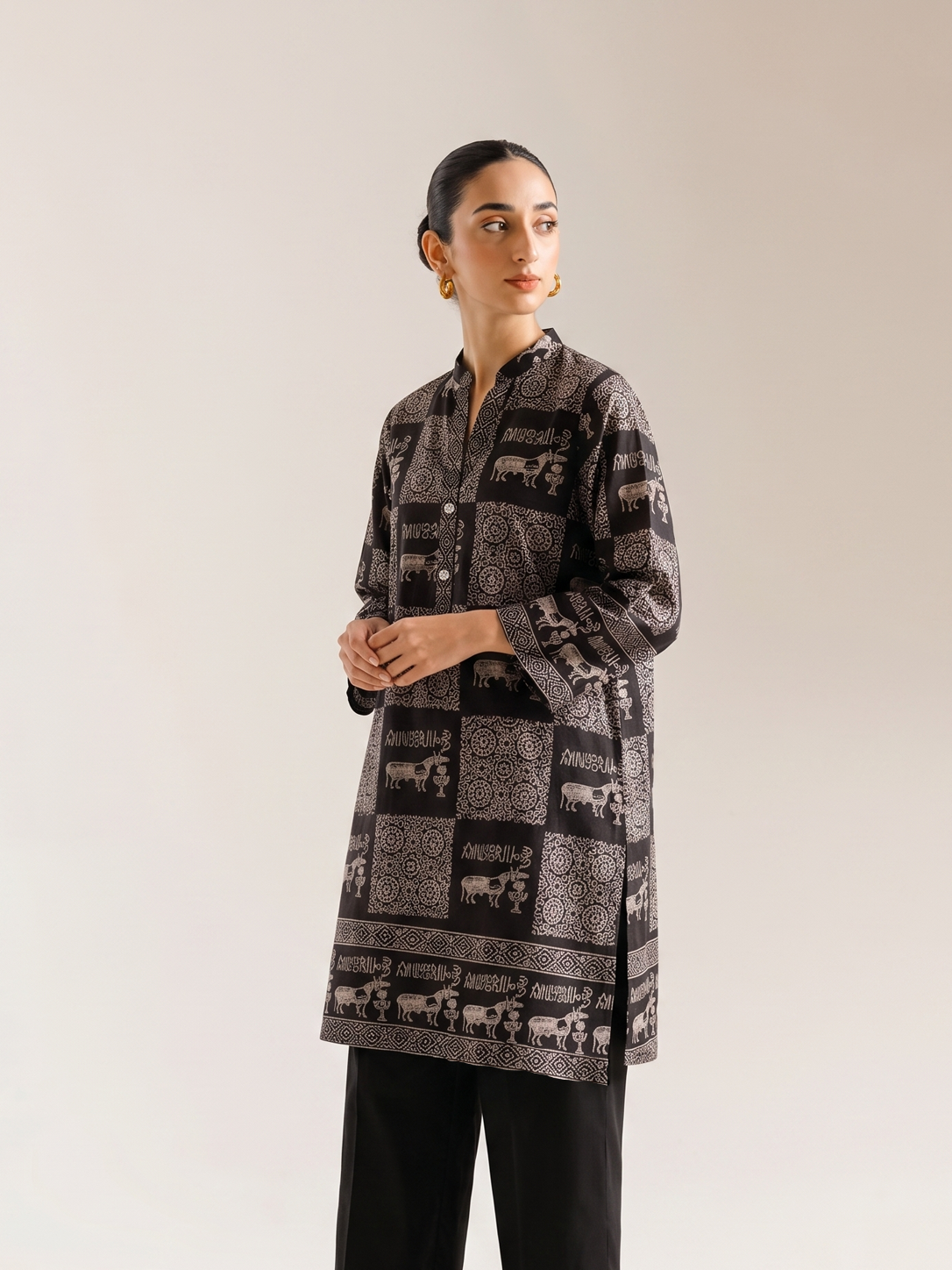 Ajrakh Unicorn Black