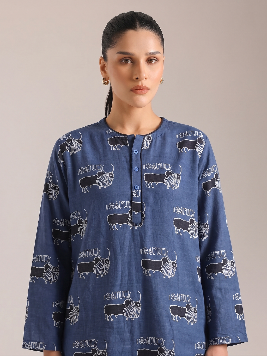 Natural Indigo Bull