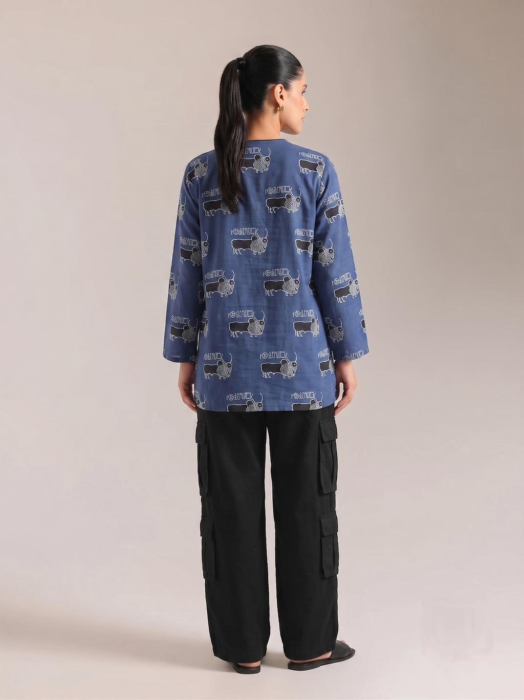 Natural Indigo Bull