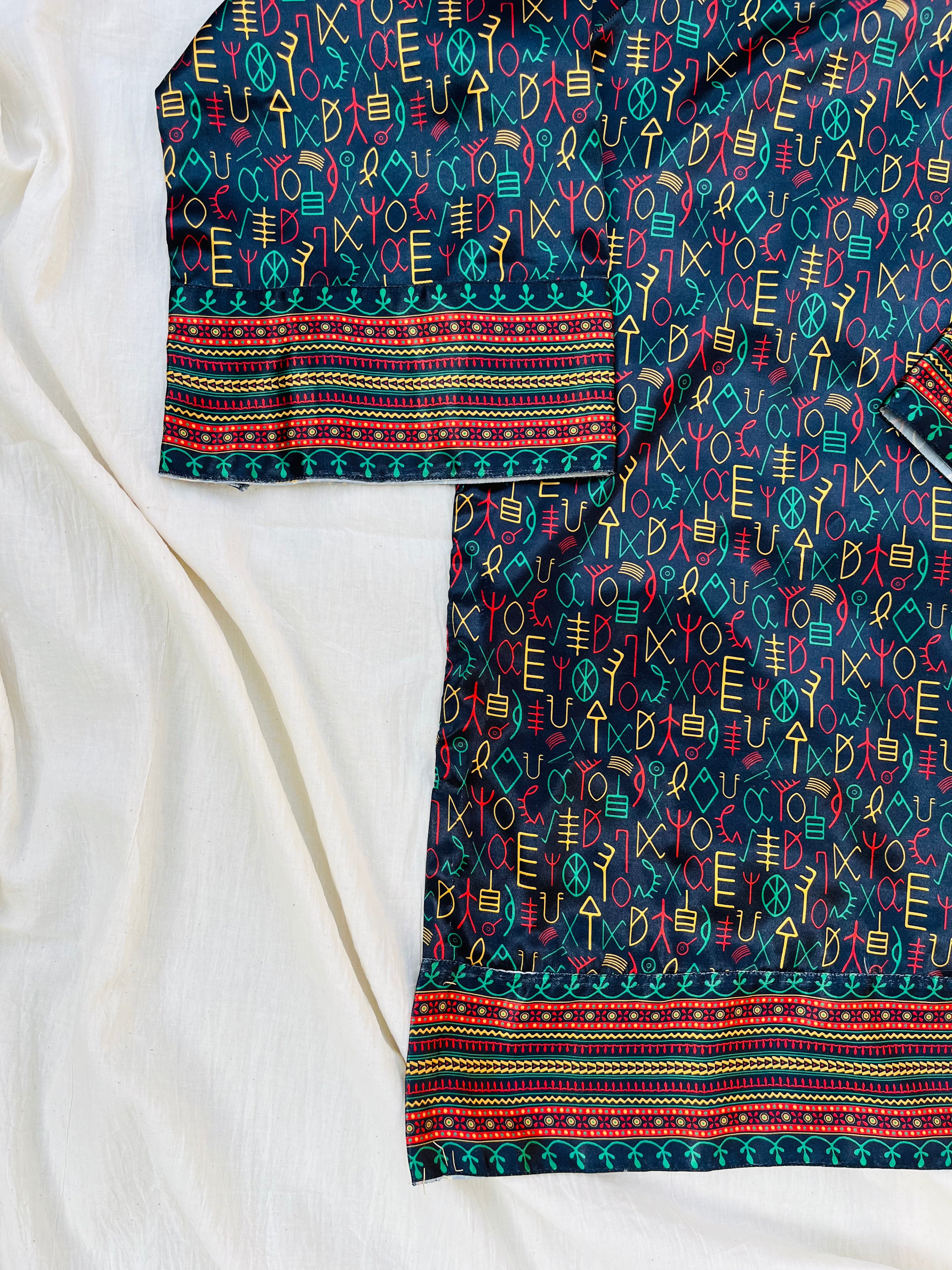 Multi Indus Script Shirt (Pret)