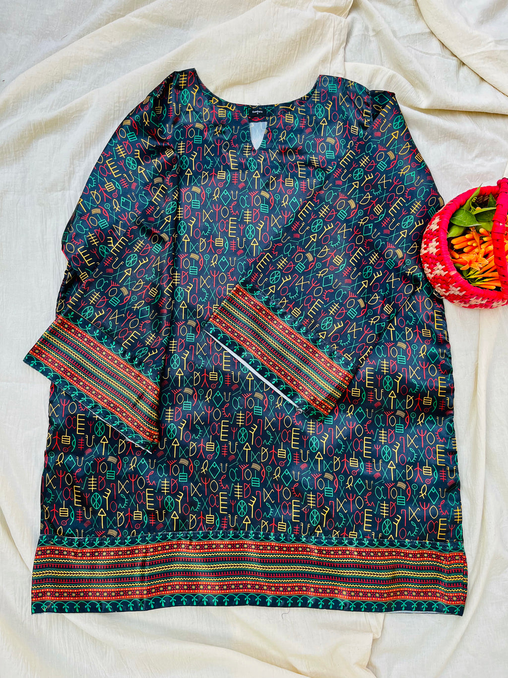 Multi Indus Script Shirt (Pret)
