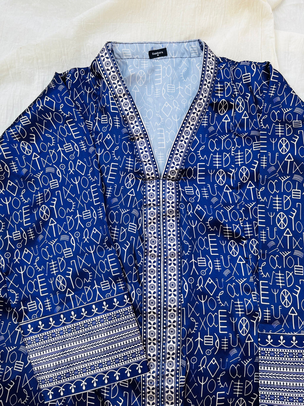 Indigo Indus Script Shirt (Pret)