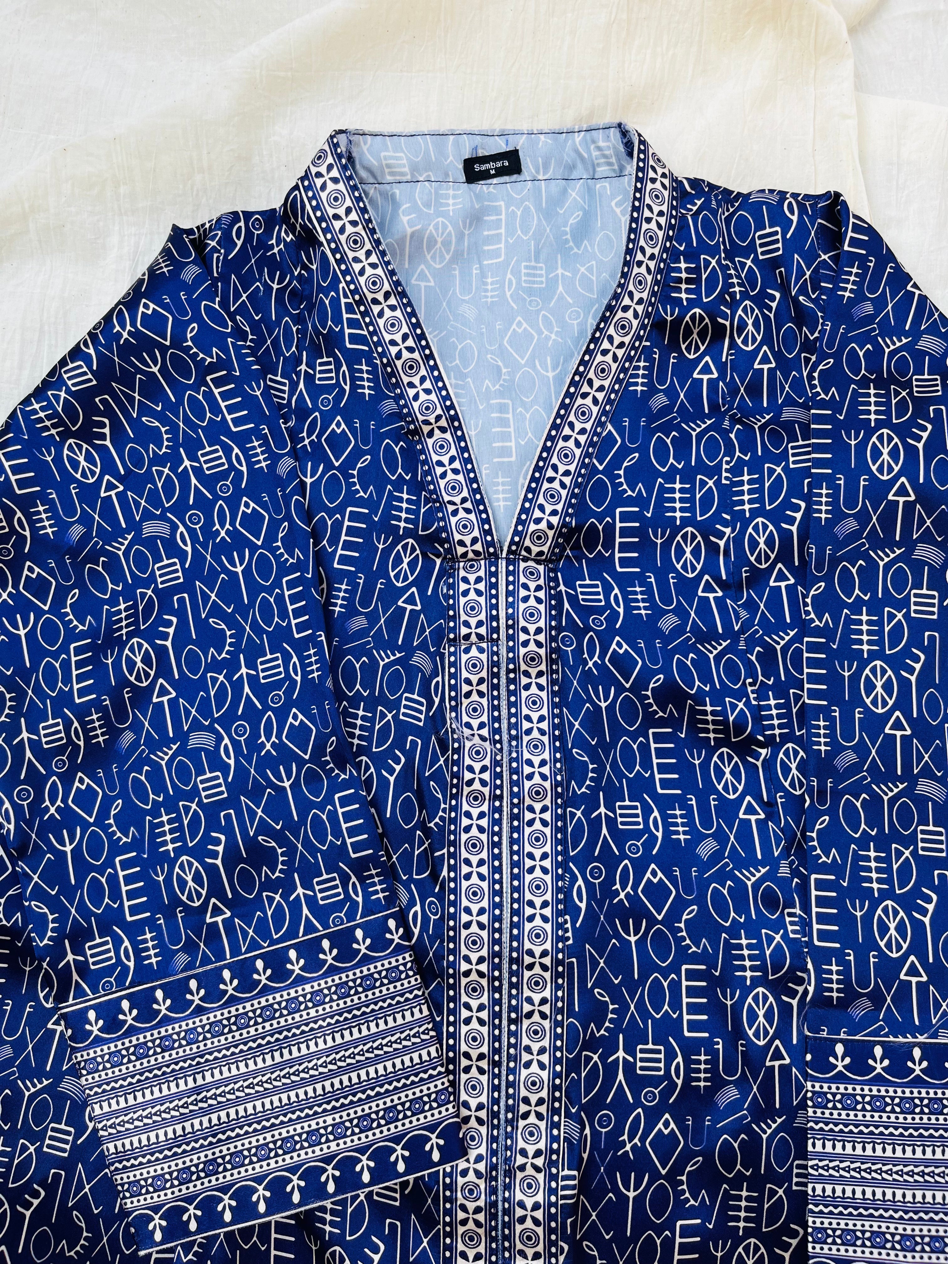Indigo Indus Script Shirt (Pret)