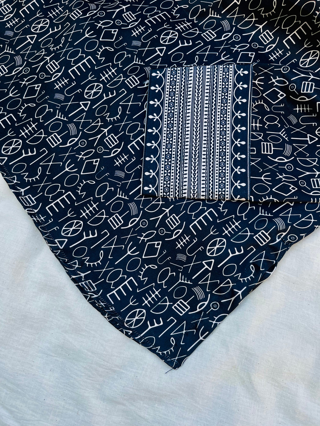 Black Indus Script Shirt (Pret)