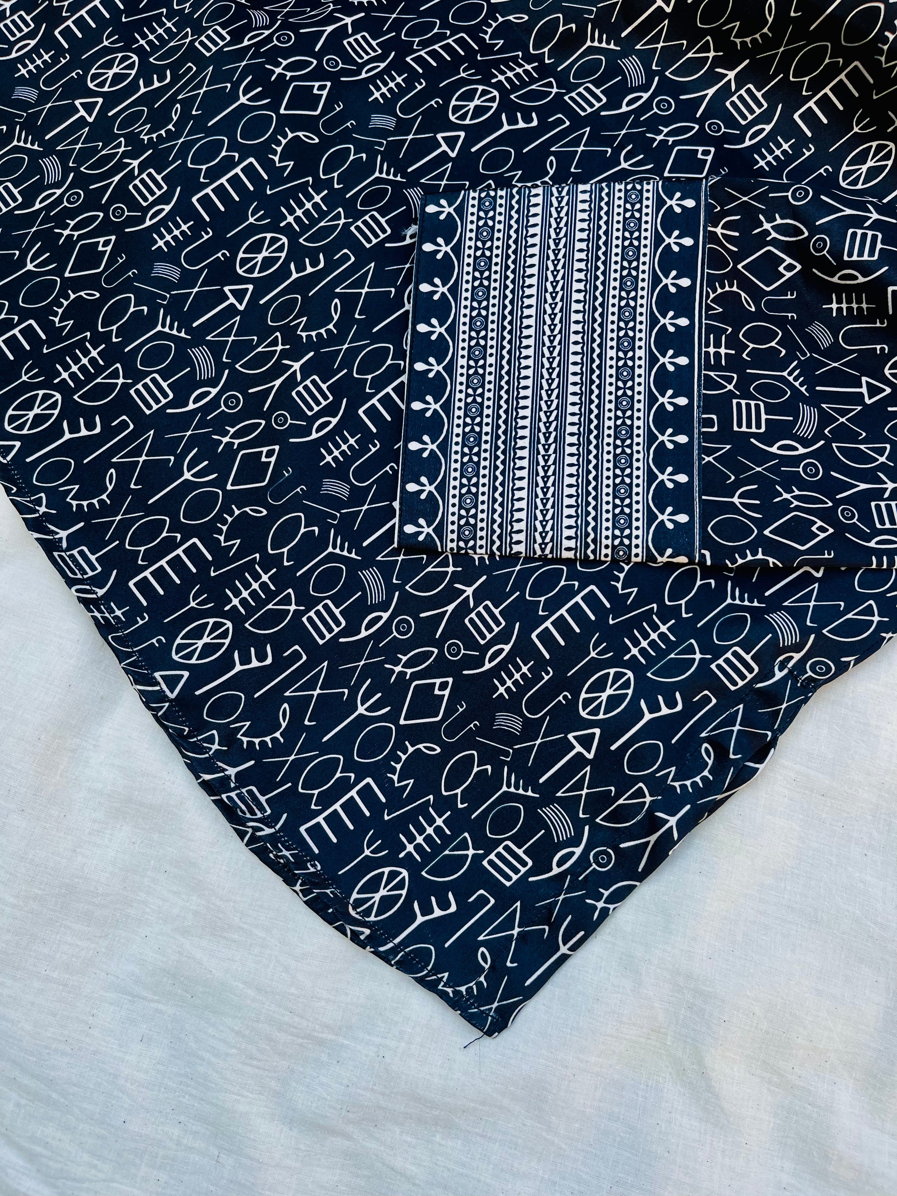 Black Indus Script Shirt (Pret)