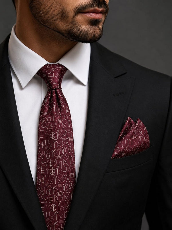 Maroon Tie Set