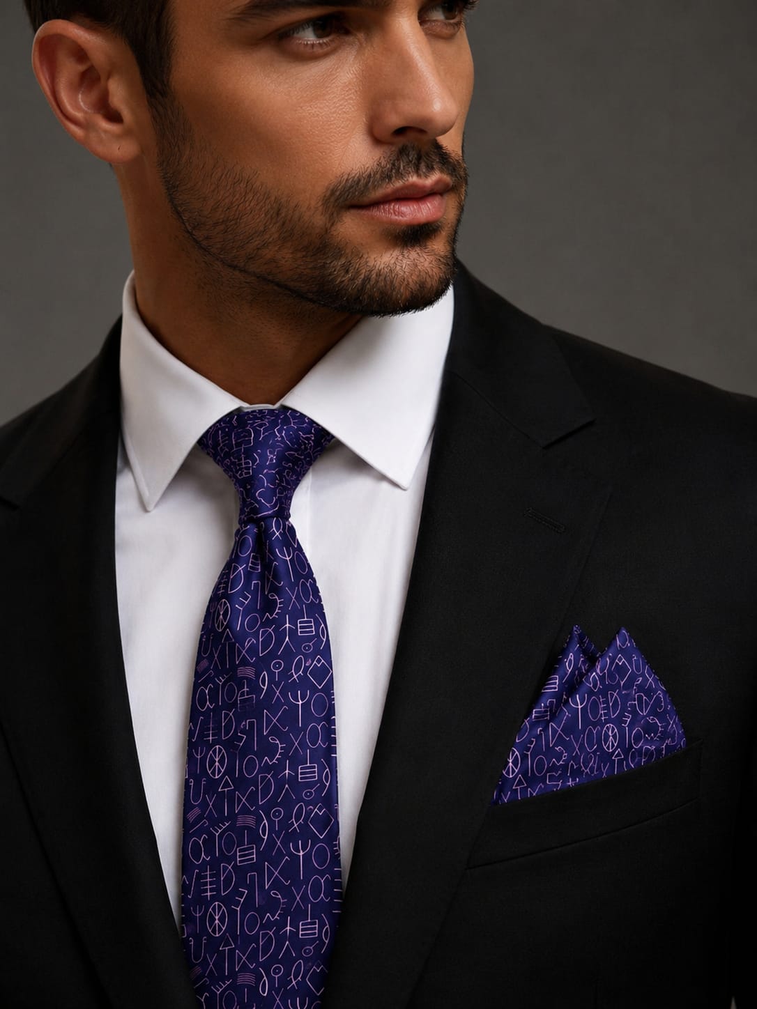 Indigo Tie Set