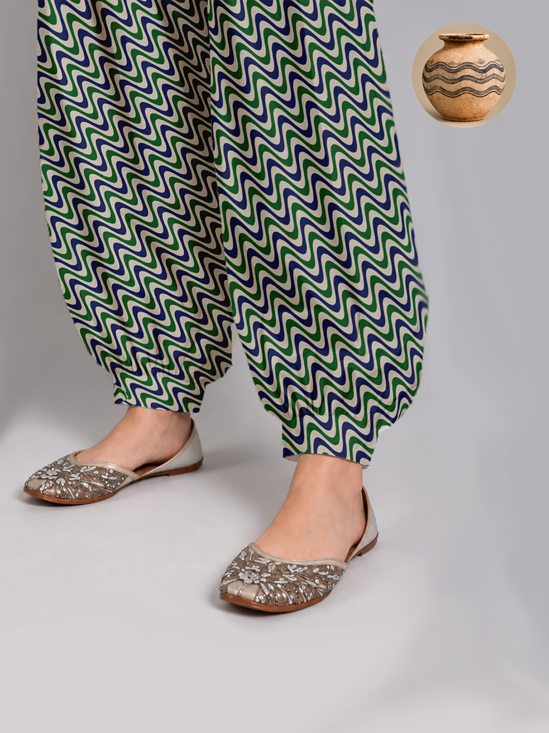 Cuffed Afghani Pants